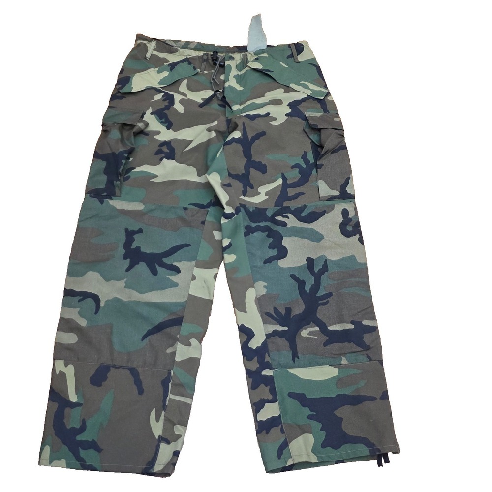 US Military 8415-01-451-3183 Cold/Wet Weather BDU Camo Pants Mens Sz Med Reg